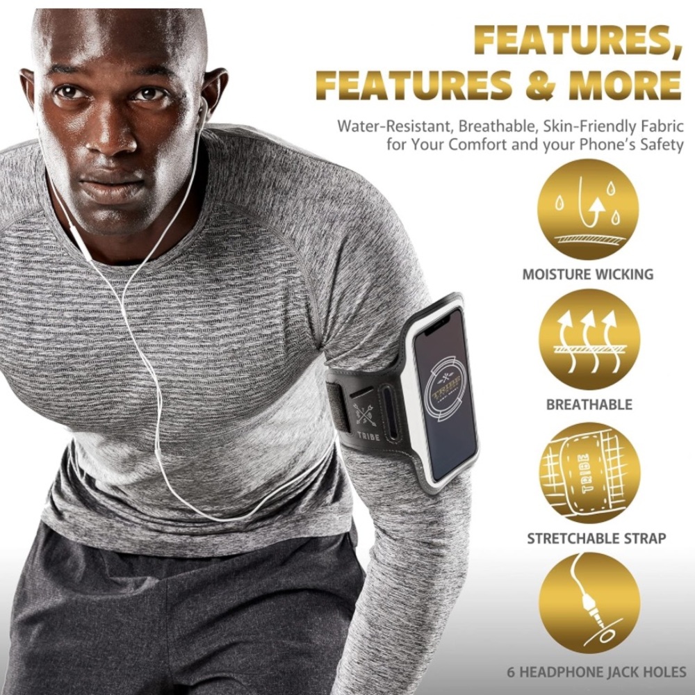 🌹 TRIBE • Tribe Fitness Premium Sports Workout Armband Sweat Resistant